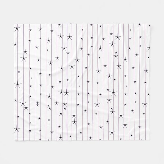 Minimalistische Sternen-Fleece-Decke Fleecedecke (Vorderseite (Horizontal))