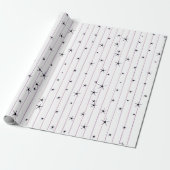 Minimalistische Sternen Geschenkpapier (Ungerollt)