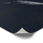 Minimalistische Stille Katze Poster (Ecke)