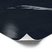Minimalistische Stille Katze Poster (Ecke)