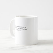 Minimalistische Stoiker-Zitat-Seneca-Tasse Kaffeetasse (Vorderseite Links)