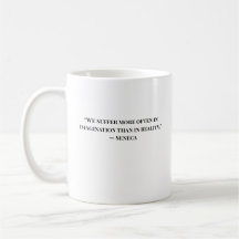Minimalistische Stoiker-Zitat-Seneca-Tasse