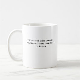 Minimalistische Stoiker-Zitat-Seneca-Tasse Kaffeetasse