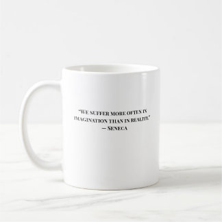Minimalistische Stoiker-Zitat-Seneca-Tasse Kaffeetasse