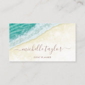 Minimalistische Strandbadeanstalt Visitenkarte (Vorderseite)