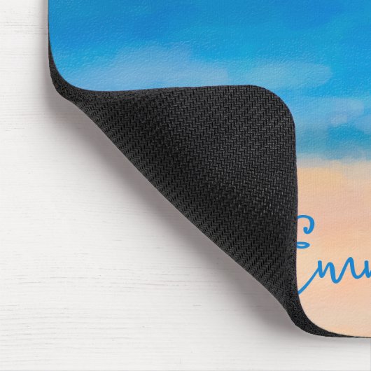 Minimalistische Strandbilder Mousepad (Ecke)
