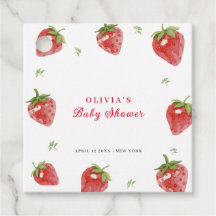 Minimalistische Strawberry Sweet Girl Baby Dusche
