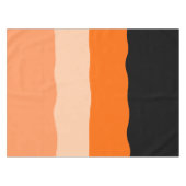 Minimalistische Streifen aus Orange und Schwarz Tischdecke (Vorderseite (Horizontal))