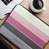 Minimalistische Streifen Personalisiert Laptopschutzhülle