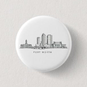 Minimalistische Strichzeichnung der Skyline von Fo Button