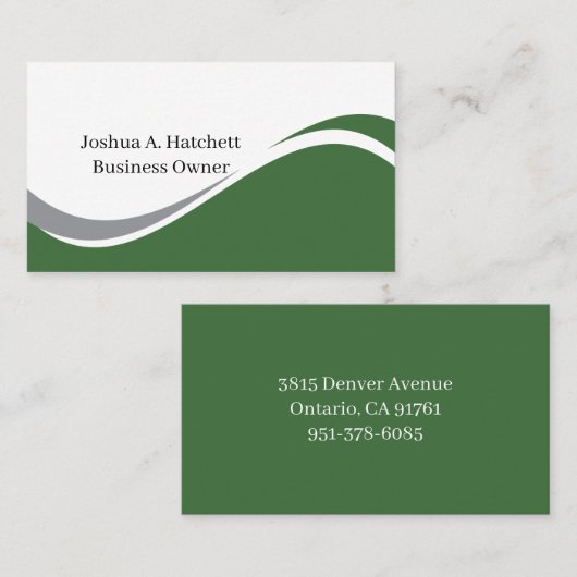 Minimalistische Strickwellen in weichem Pastellton Visitenkarte (Vorne/Hinten)