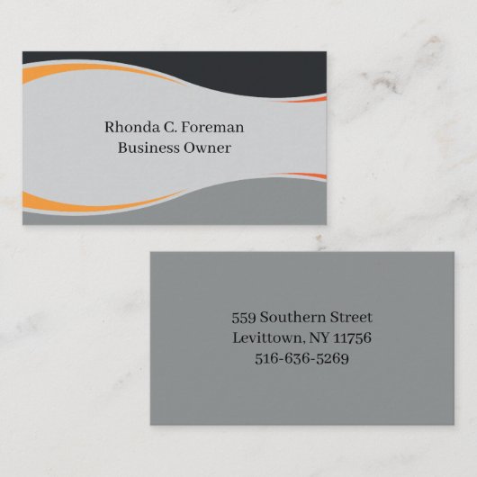 Minimalistische Strickwellen in weichem Pastellton Visitenkarte (Vorne/Hinten)