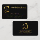 Minimalistische Stromversorgung Visitenkarte (Vorne/Hinten)