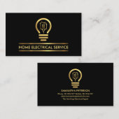 Minimalistische Stromversorgung Visitenkarte (Vorne/Hinten)