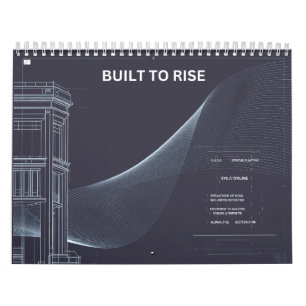 Minimalistische Struktur-Linienkunst-Kalender Kalender