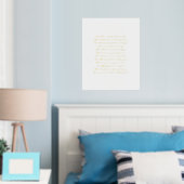 Minimalistische Style Texte Print, Song Texte Art Foliendrucke (In Situ (Schlafzimmer))