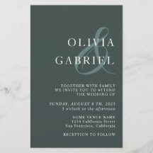 Minimalistische stylische Typografie-Einladung