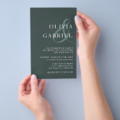 Minimalistische stylische Typografie-Einladung Flyer (Handgriff)