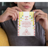 Minimalistische südindische Hochzeit Einladung