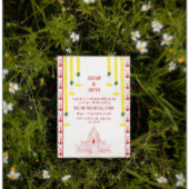 Minimalistische südindische Hochzeit Einladung