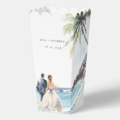 Minimalistische Summer Beach Hochzeit in Urlaubsor Geschenkschachtel (Vorderseite)