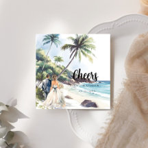 Minimalistische Summer Beach Hochzeit in Urlaubsor