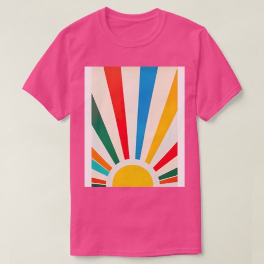 Minimalistische Sun 1 T-Shirt (Design vorne)