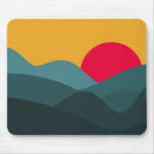 Minimalistische Sun Mousepad (Vorne)