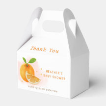 Minimalistische Sweet Orange Citrus Baby Dusche