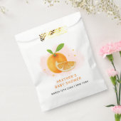 Minimalistische Sweet Orange Citrus Baby Dusche Geschenktütchen (Versiegelt)