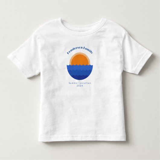 Minimalistische Szene des Sonnenuntergangs im Ozea Kleinkind T-shirt (Vorderseite)