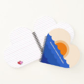 Minimalistische Szene des Sonnenuntergangs im Ozea Notizblock (Innenseite)