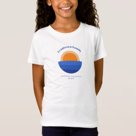Minimalistische Szene des Sonnenuntergangs im Ozea T-Shirt
