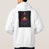 Minimalistische T - Shirt-Design Hoodie (Rückseite)