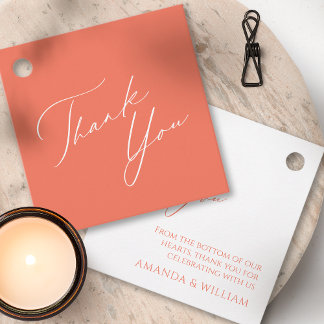 Minimalistische Tags für die Gastgeschenk Hochzeit Geschenkanhänger