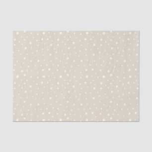 Minimalistische Tan-künstlerische Punkte Seidenpapier