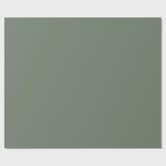 Minimalistische Tanne Spruce Green solide schlicht Geschenkpapier (Flach)