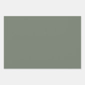 Minimalistische Tanne Spruce Green solide schlicht Geschenkpapier Set (Vorderseite)