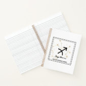 Minimalistische Tasche von Zodiac Sagittarius Notizblock (Innenseite)