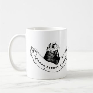 Minimalistische Tasse für Frettchen-Enthusiasten
