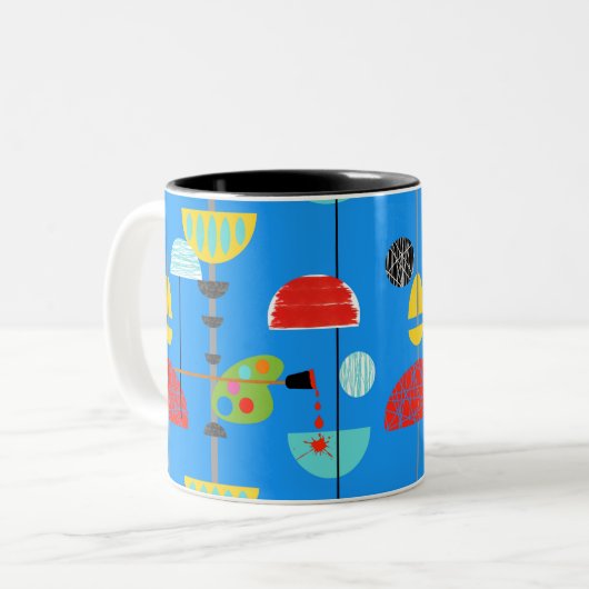 Minimalistische Tasse für moderne Kunst (Vorderseite Links)