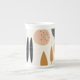 Minimalistische Tasse im Boho-Stil