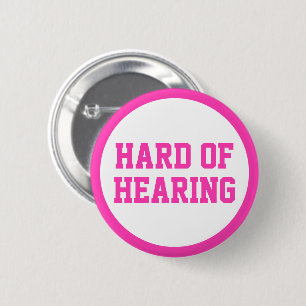 Minimalistische Taubheit, schwer zu hören Button