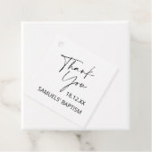 Minimalistische Taufe Christening Script Vielen Da Geschenkanhänger (Beispiel)