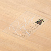 Minimalistische Taufe Christi griechisch-orthodox Acryleinladungen (Ablage )