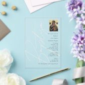 Minimalistische Taufe Christi griechisch-orthodox Acryleinladungen (In Situ (Hochzeit))