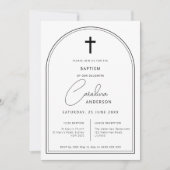 Minimalistische Taufe Einladung (Vorderseite)