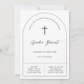 Minimalistische Taufe Einladung (Vorderseite)