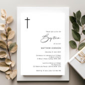 Minimalistische Taufe Einladung