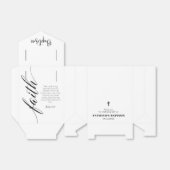 Minimalistische Taufe Geschenkschachtel (Ungefaltet)